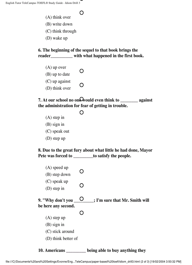 image for page Toefl paper based toefl pdf