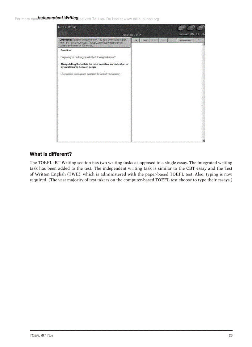 image for page TOEFL IBT Tips official from ETS