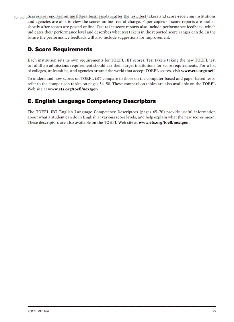 image for page TOEFL IBT Tips official from ETS