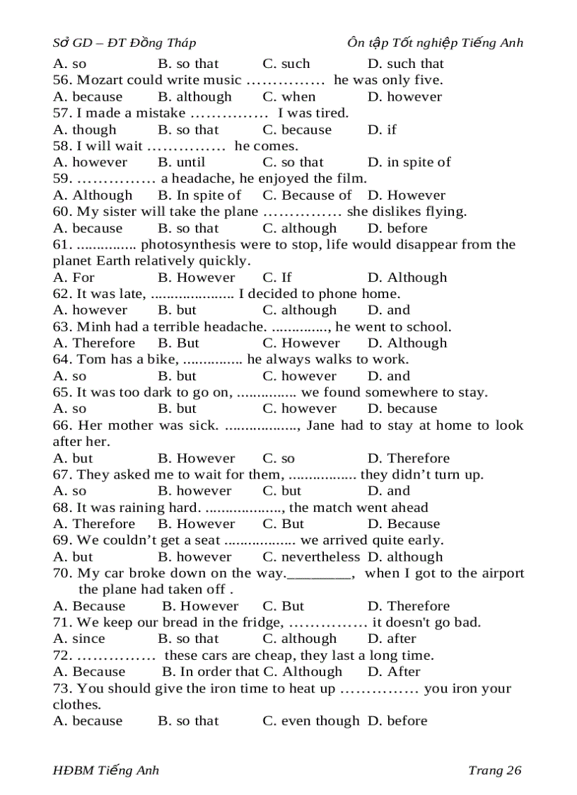 image for page Tổng hợp các chủ đề trong bài thi tiếng anh