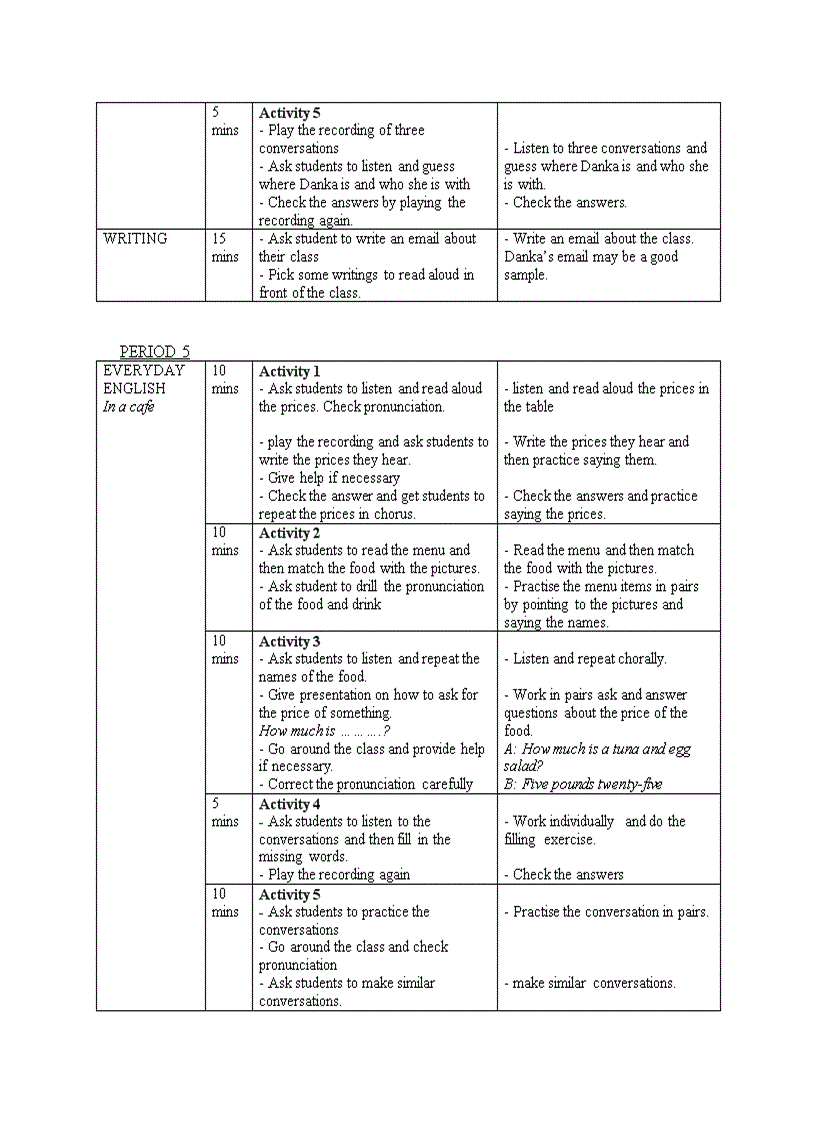 image for page Unit 2 new headway elementary