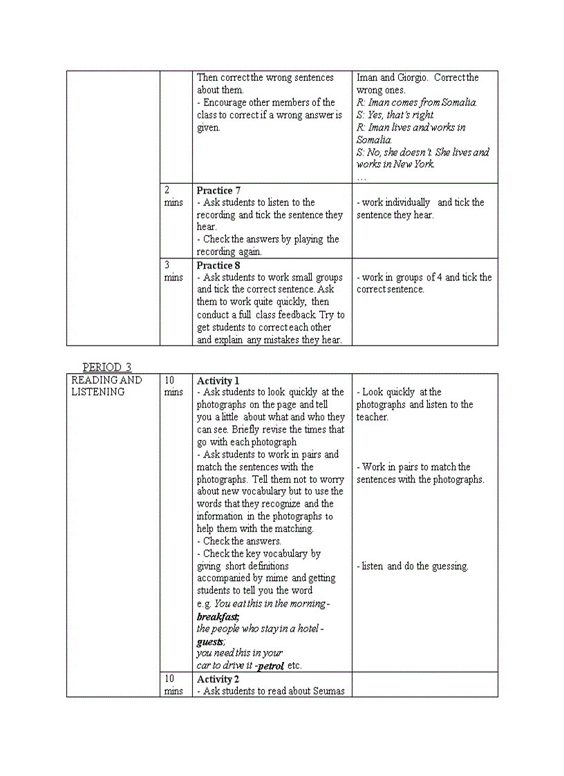 image for page Unit 3 new headway elementary