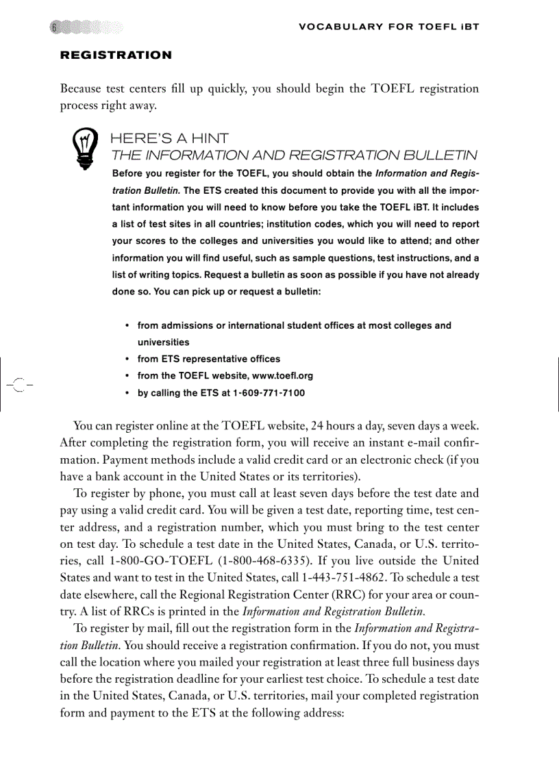 image for page Vocabulary for Toefl IBT