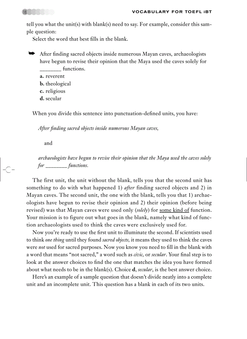 image for page Vocabulary for Toefl IBT