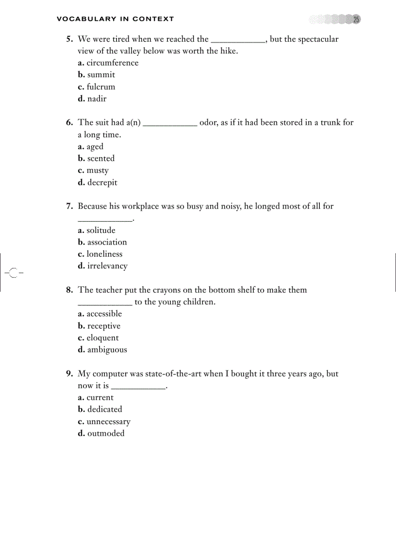 image for page Vocabulary for Toefl IBT