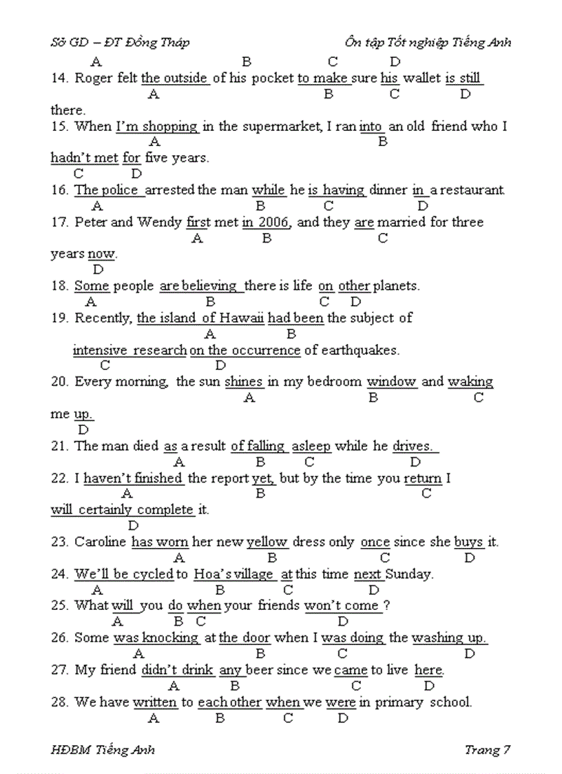 image for page Word TỔNG HỢP CÁC CHỦ ĐỀ TRONG BÀI THI TIẾNG ANH