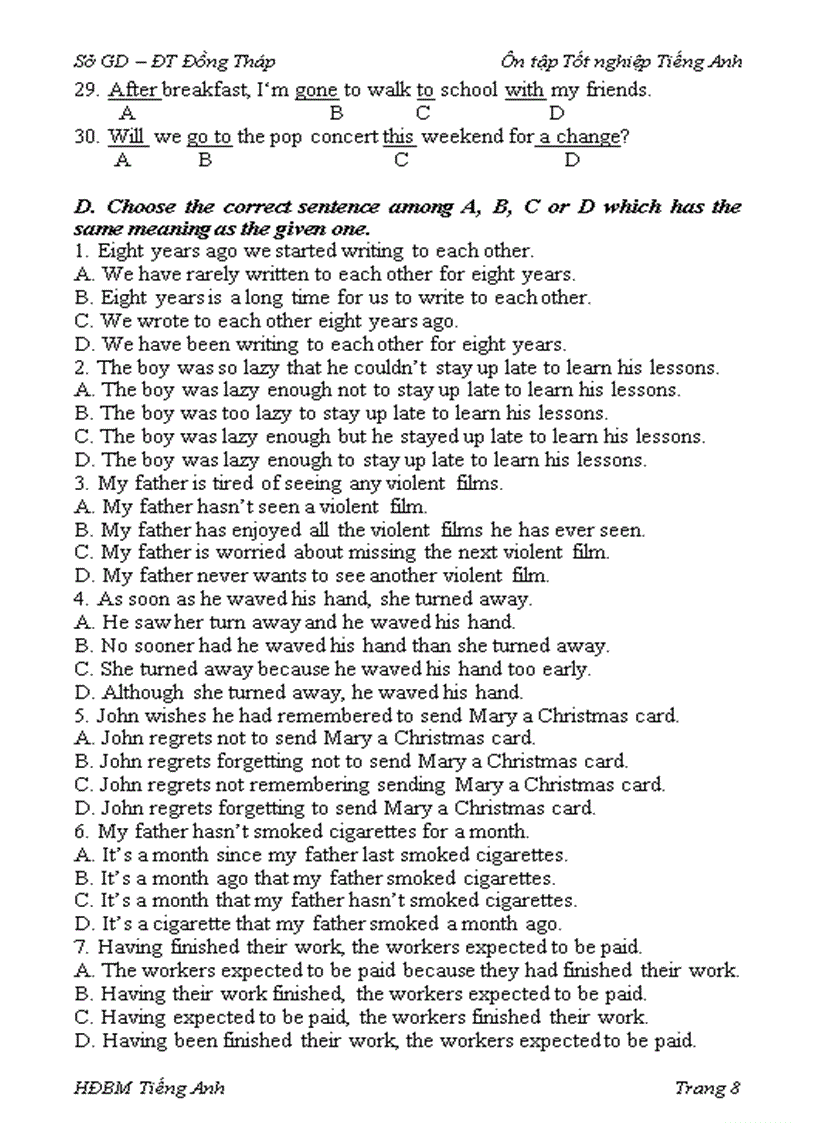 image for page Word TỔNG HỢP CÁC CHỦ ĐỀ TRONG BÀI THI TIẾNG ANH