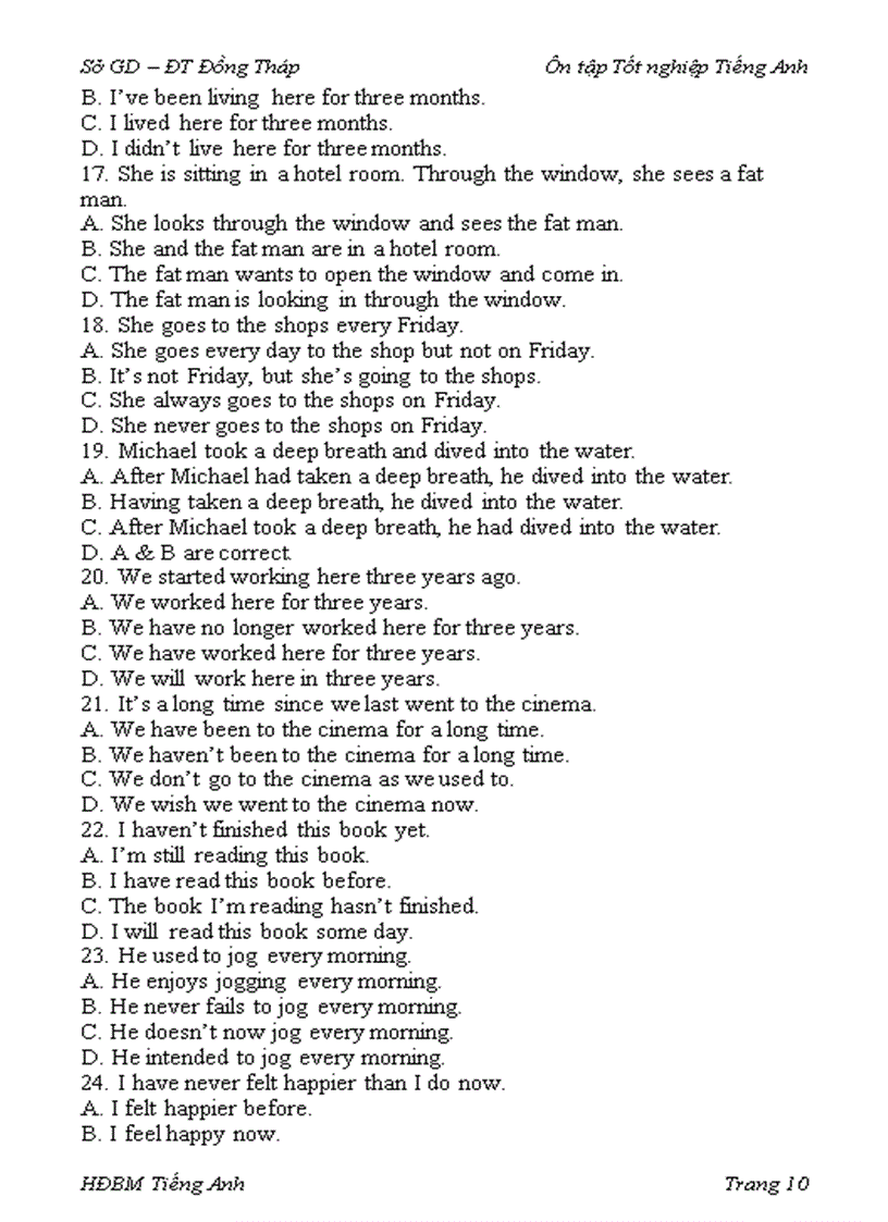 image for page Word TỔNG HỢP CÁC CHỦ ĐỀ TRONG BÀI THI TIẾNG ANH