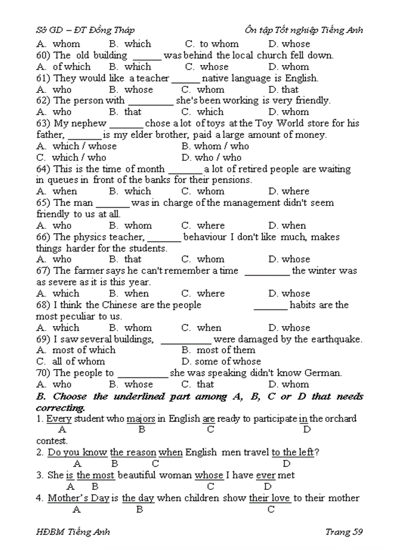 image for page Word TỔNG HỢP CÁC CHỦ ĐỀ TRONG BÀI THI TIẾNG ANH