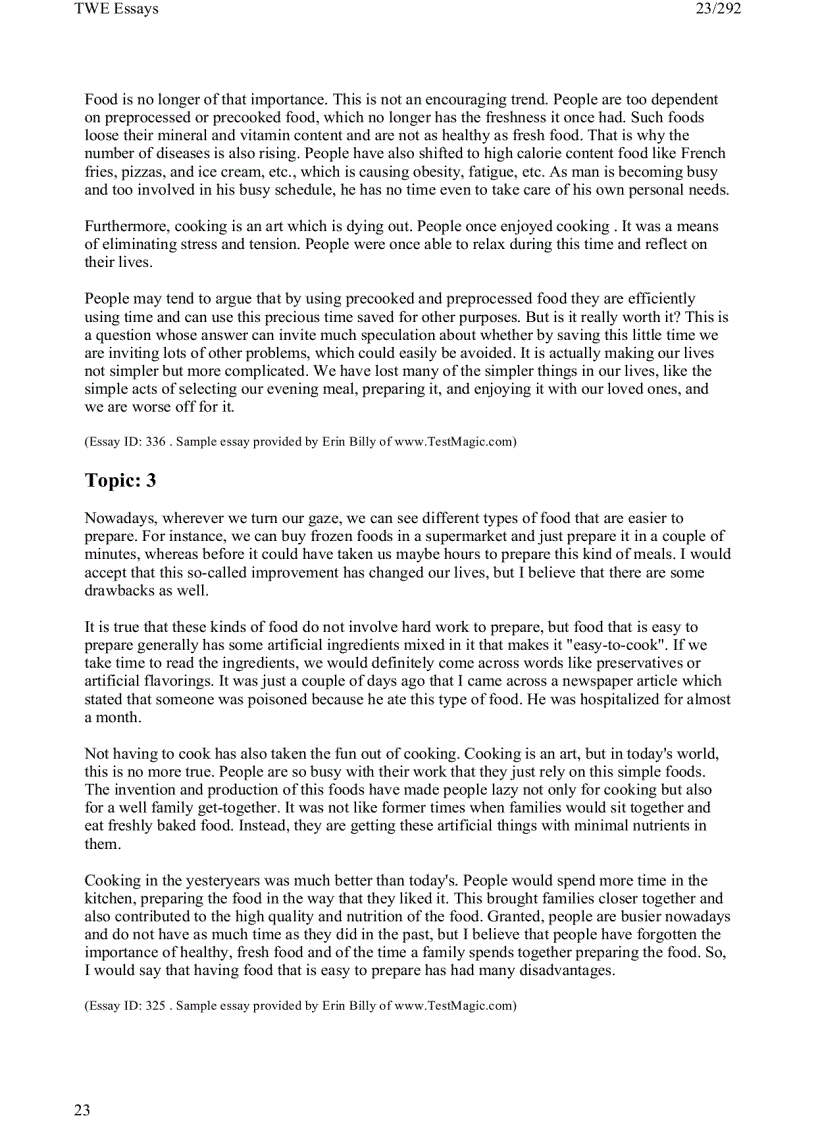 image for page 1 toefl writing twe topics and model essays