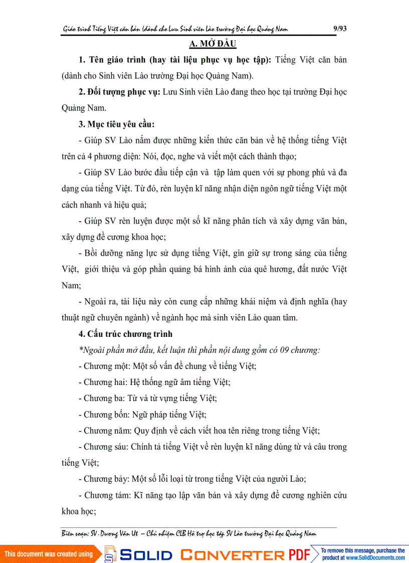 image for page Bài giảng Tiếng Việt dành cho sinh viên Lào