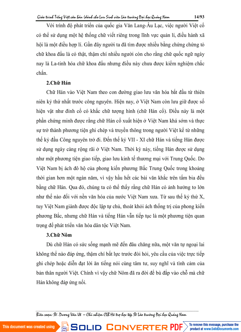 image for page Bài giảng Tiếng Việt dành cho sinh viên Lào