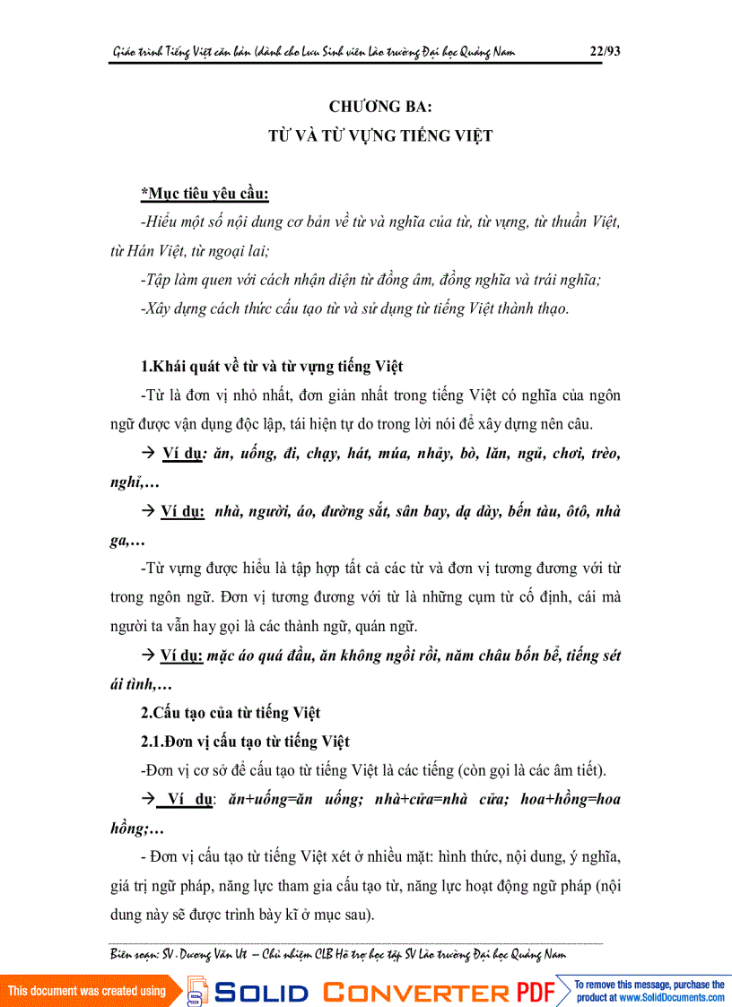 image for page Bài giảng Tiếng Việt dành cho sinh viên Lào