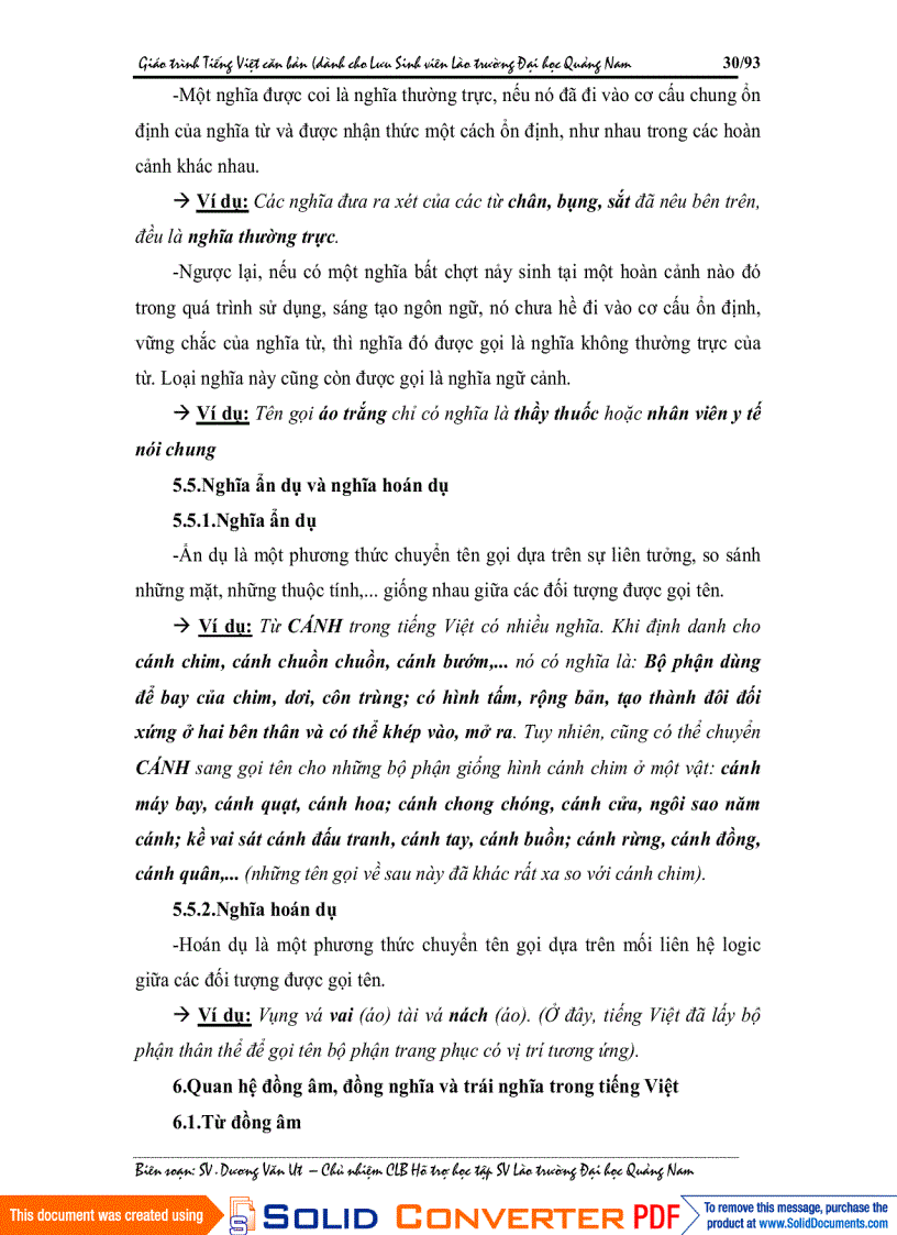 image for page Bài giảng Tiếng Việt dành cho sinh viên Lào