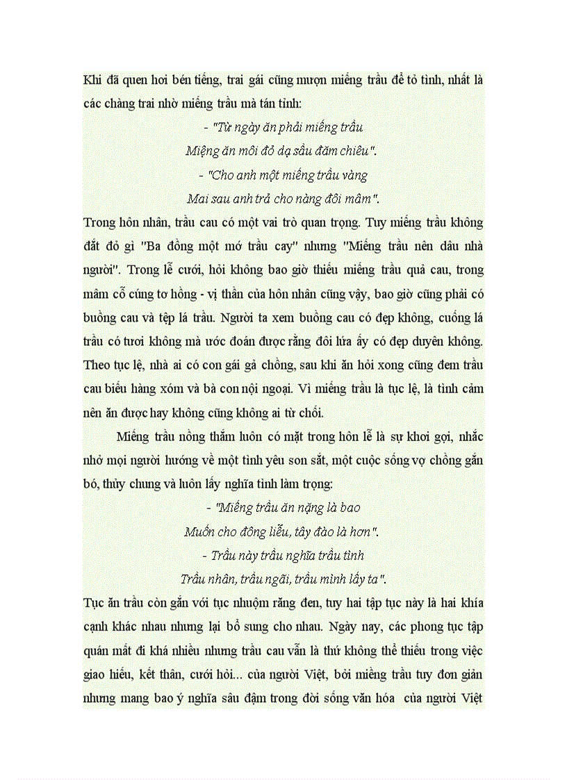 image for page Bài tiểu luận Trầu cau thuốc lào