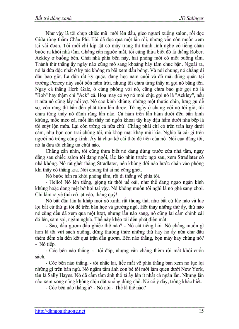 image for page Bat tre dong xanh JeromDavidSalinger pdf