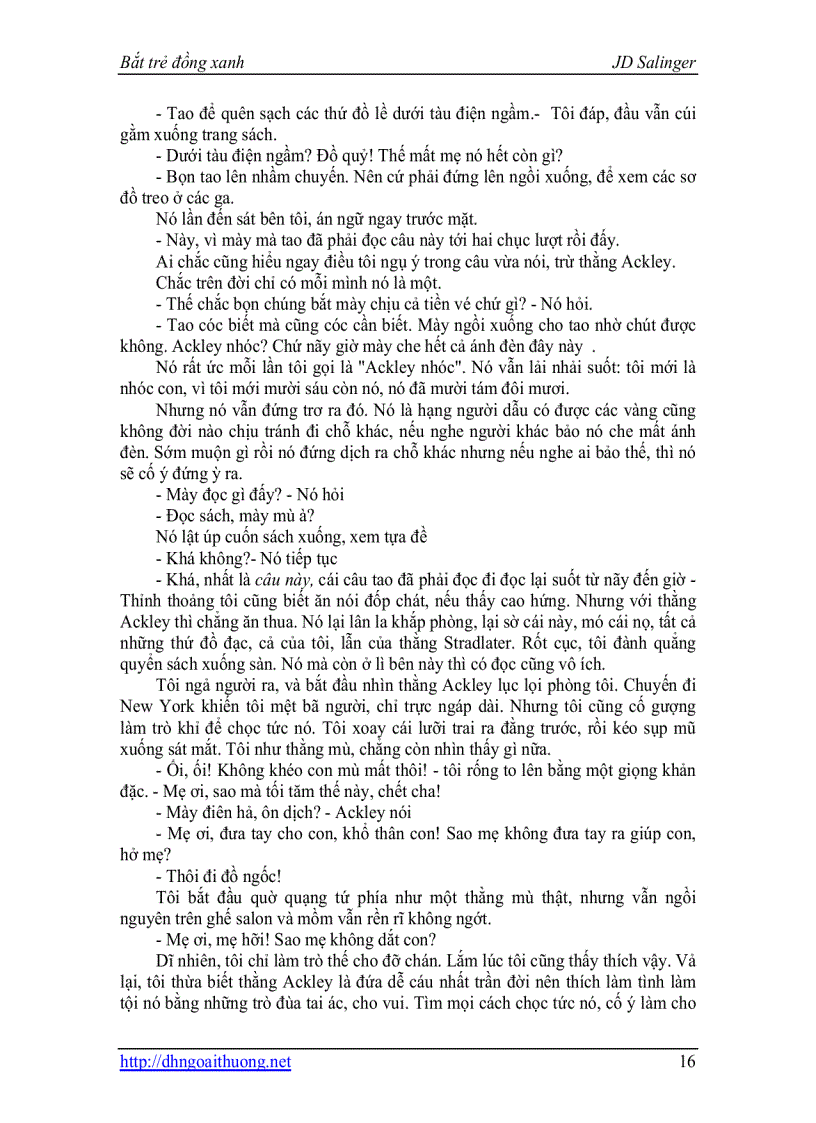 image for page Bat tre dong xanh JeromDavidSalinger pdf