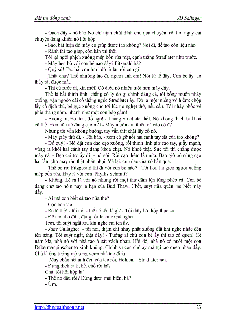 image for page Bat tre dong xanh JeromDavidSalinger pdf