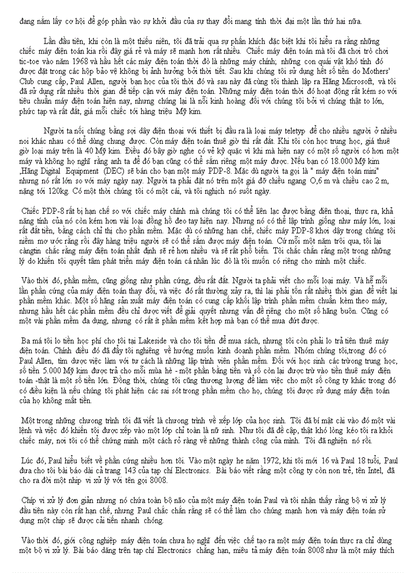 image for page Con đường Phía trước Bill Gates