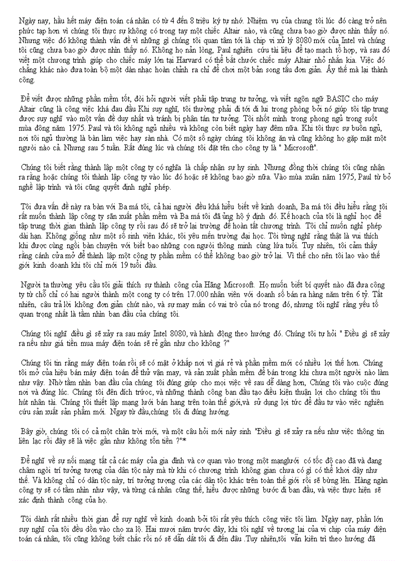 image for page Con đường Phía trước Bill Gates