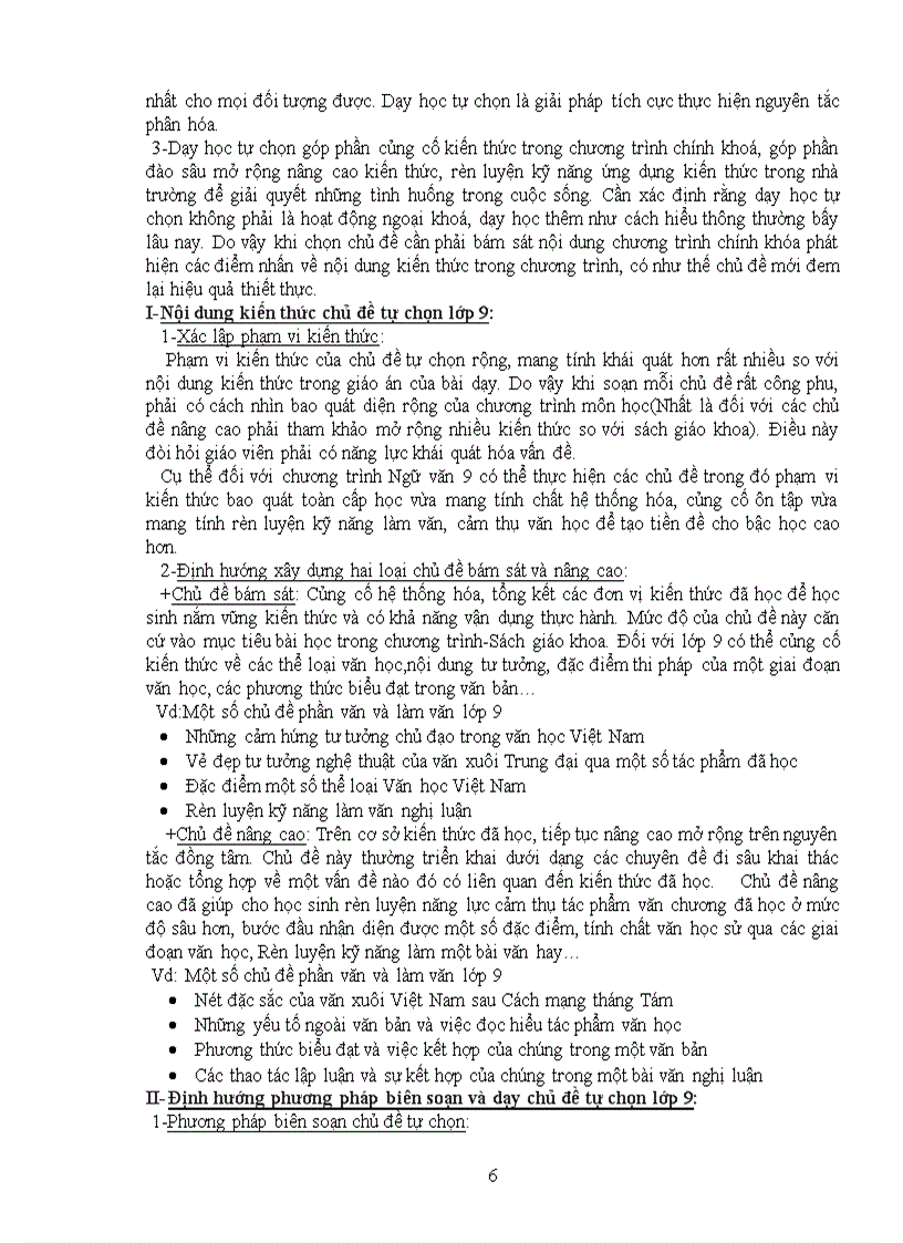 image for page Dạy học tự chọn