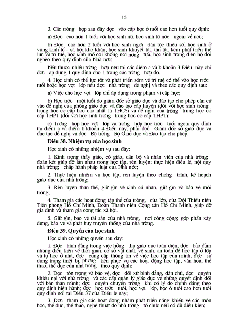 image for page Điều lệ trường THCS