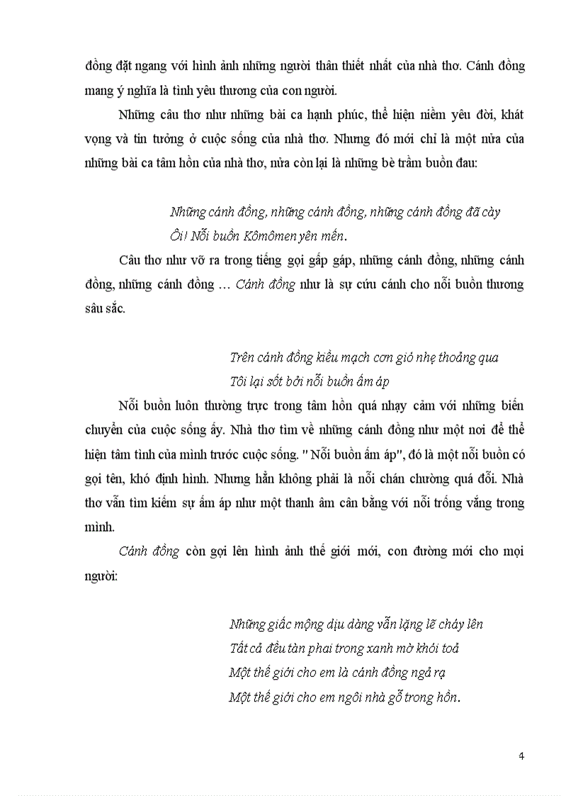 image for page Hình tượng Cánh đồng trong thơ Exenhin