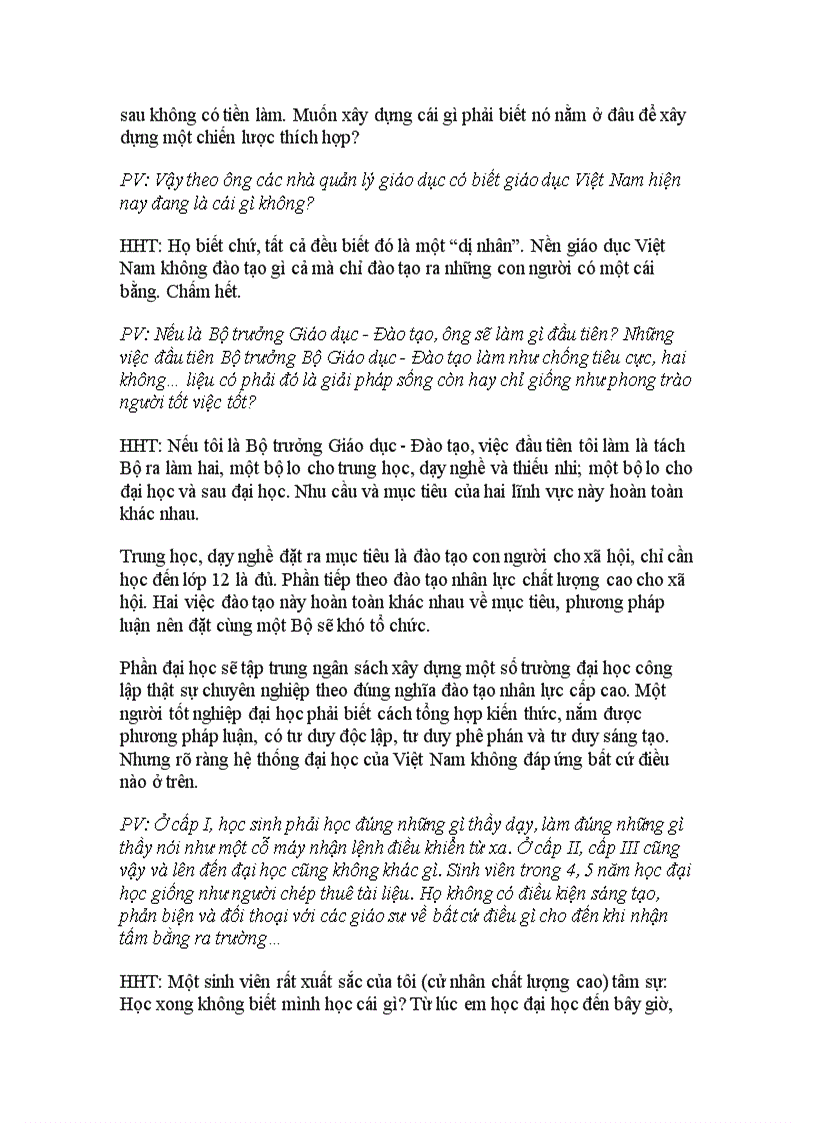 image for page Nếu tôi là bộ trưởng giáo dục