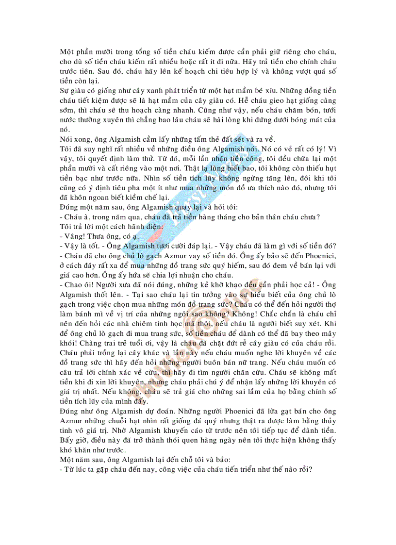 image for page Người giàu nhất thành BABYLON