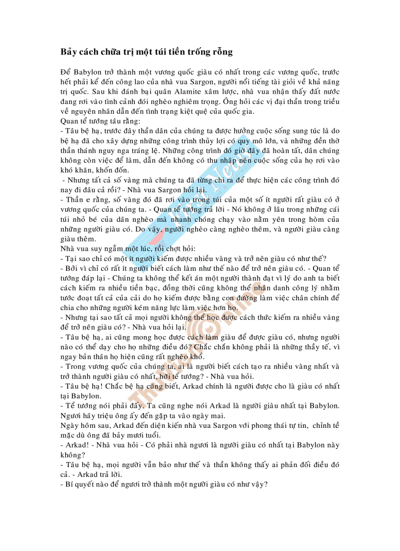 image for page Người giàu nhất thành BABYLON