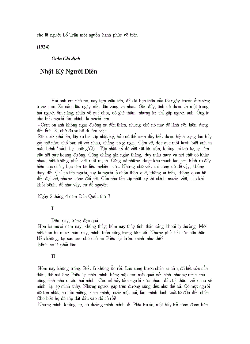 image for page Nhật kí người điên Lỗ Tấn