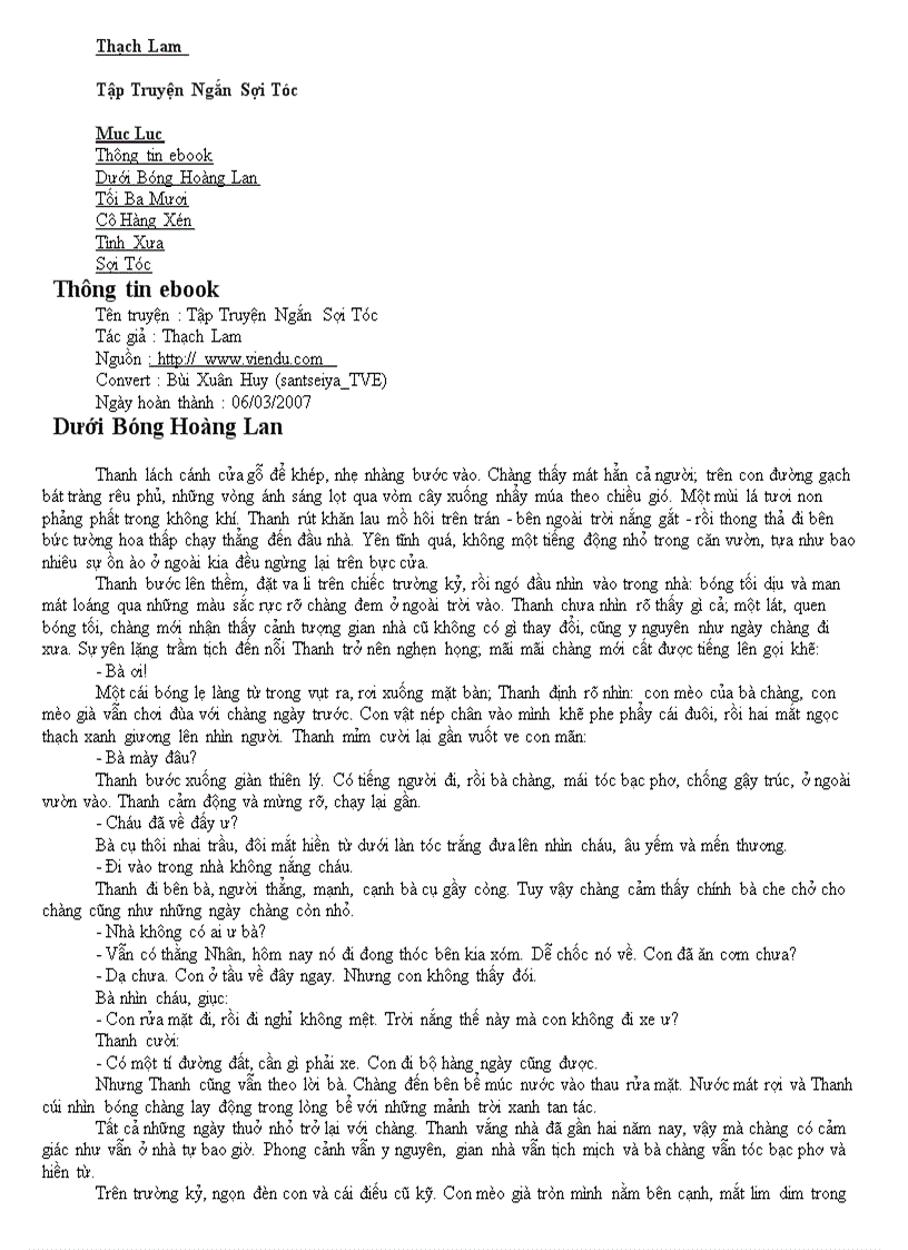 image for page Tập truyện Sợi tóc Thạch Lam
