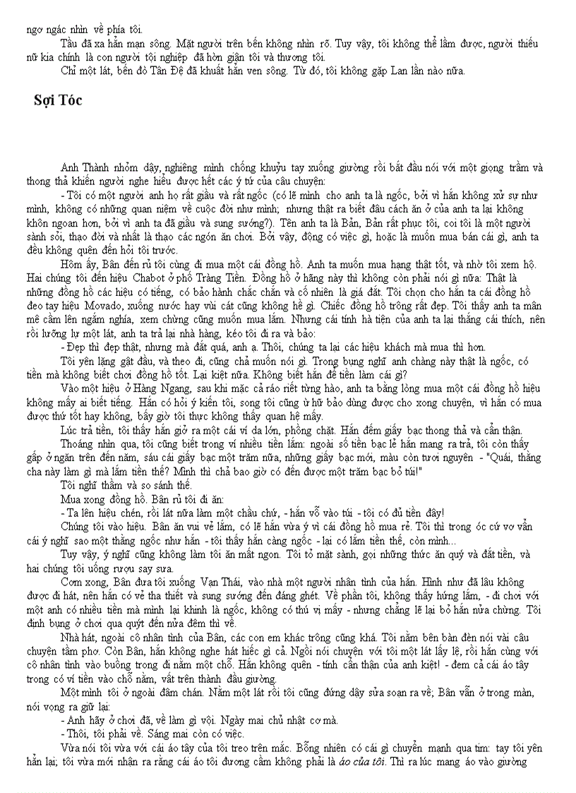 image for page Tập truyện Sợi tóc Thạch Lam