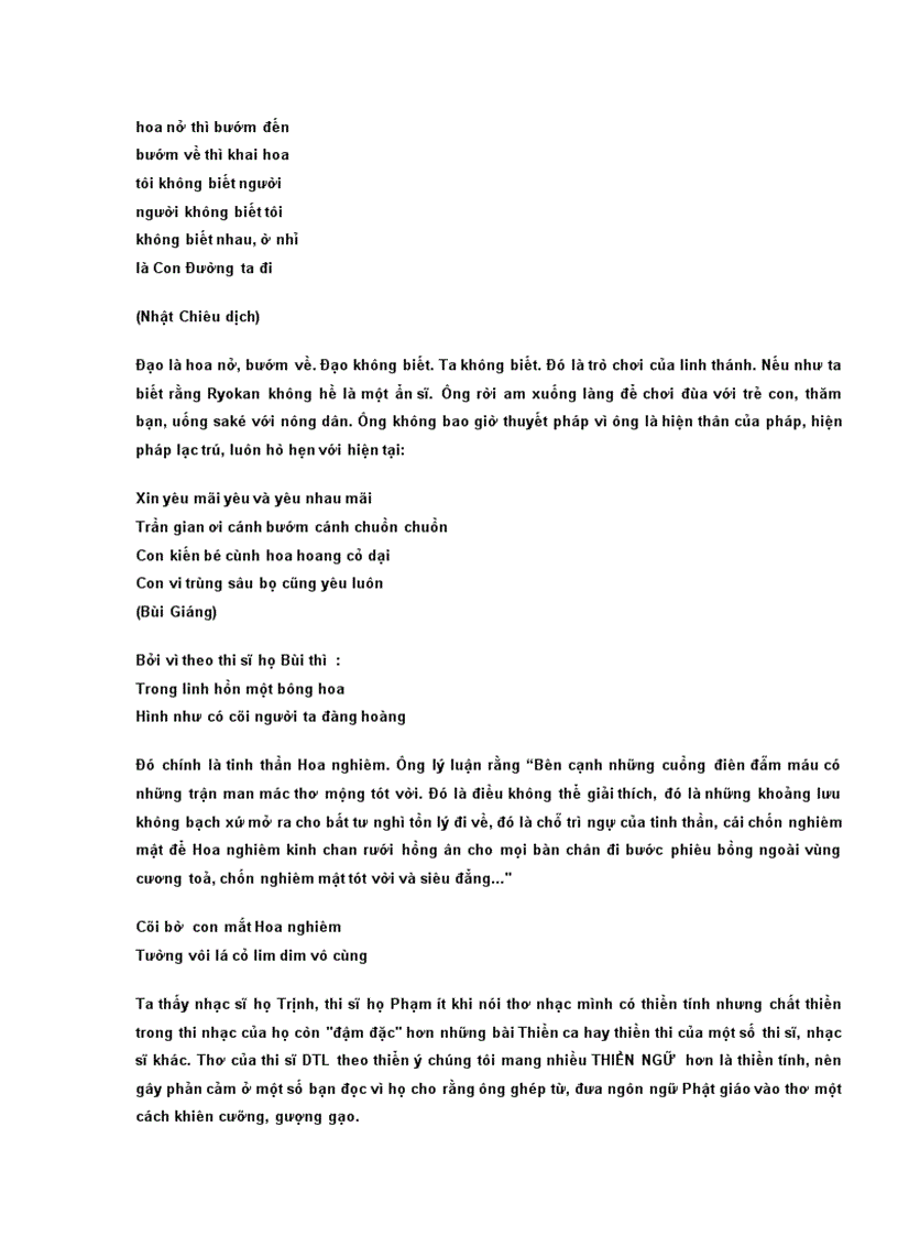 image for page Thơ thiền Thiền tính trong thơ và sự ngộ nhận