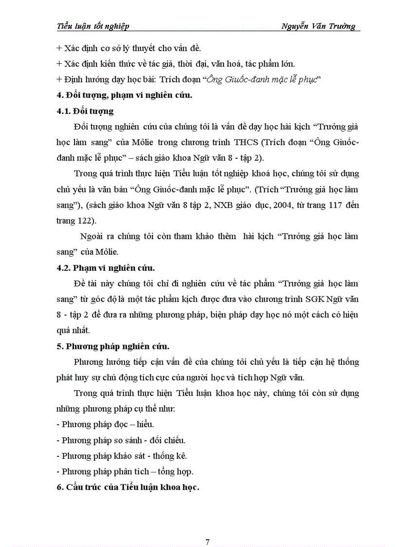 image for page Tiểu luận TỐT NGHIỆP ĐẠI HỌC 2011 Ngữ Văn