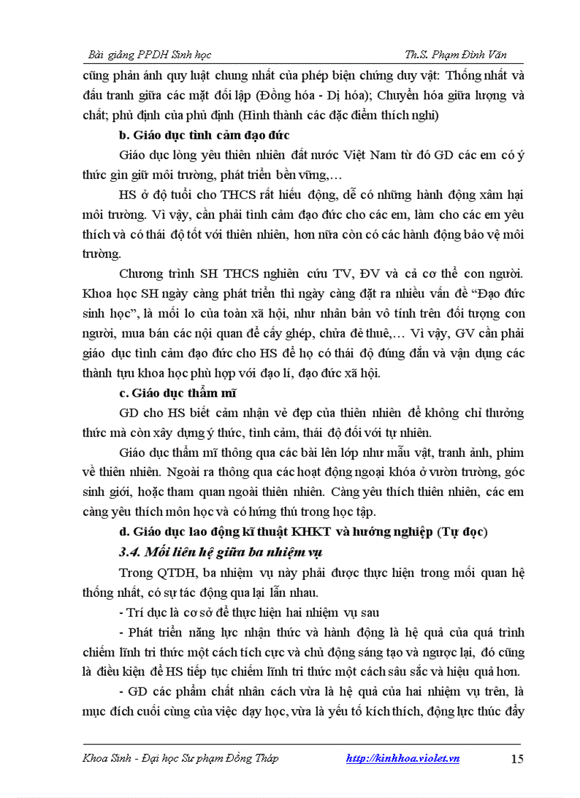 image for page Bài giảng phương pháp dạy học sinh học