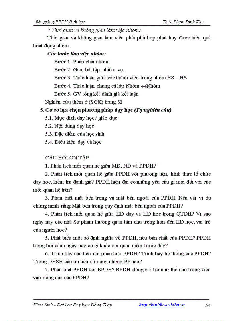 image for page Bài giảng phương pháp dạy học sinh học