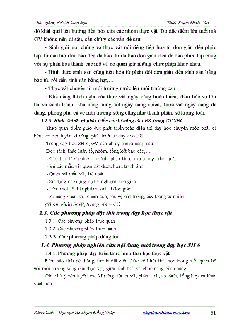 image for page Bài giảng phương pháp dạy học sinh học