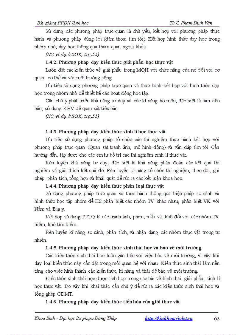 image for page Bài giảng phương pháp dạy học sinh học