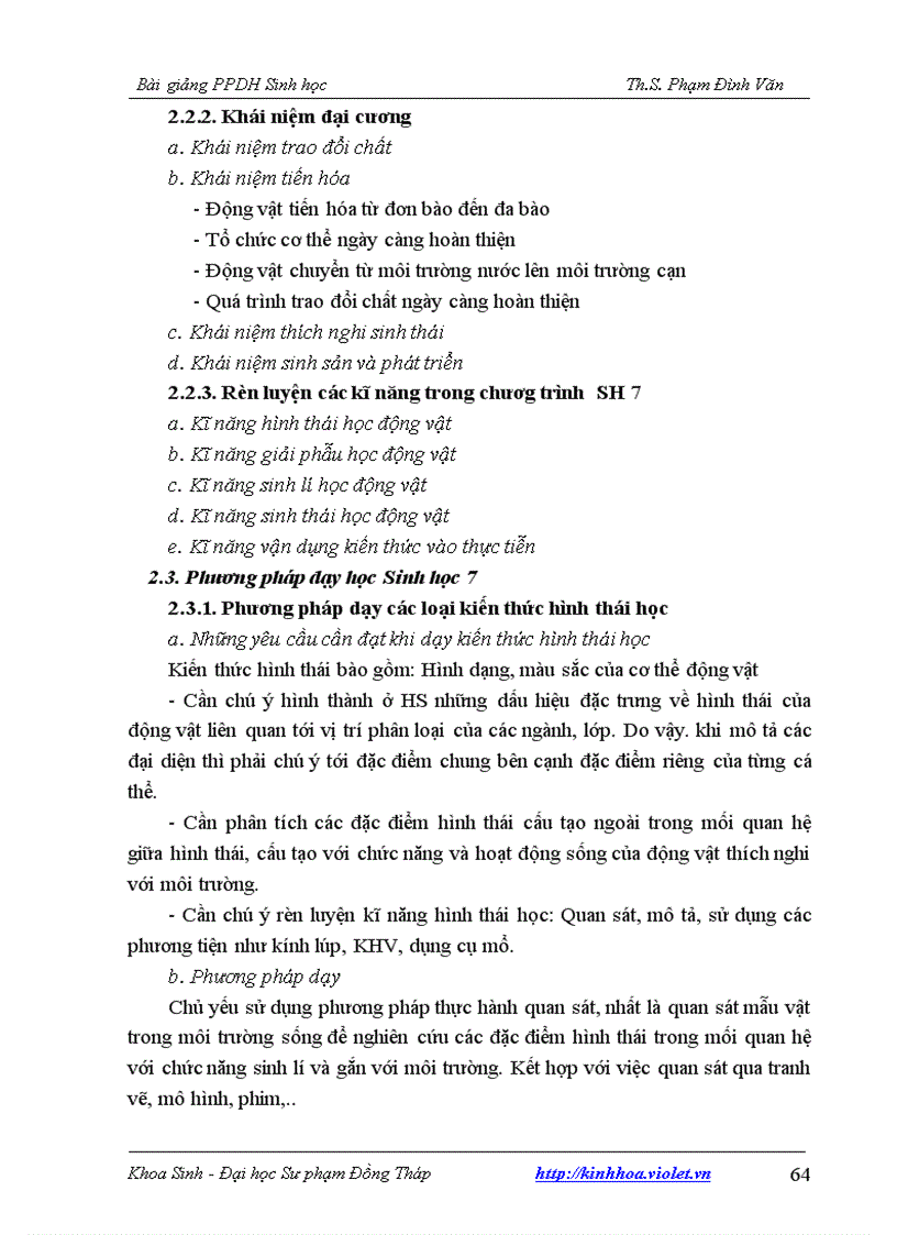 image for page Bài giảng phương pháp dạy học sinh học