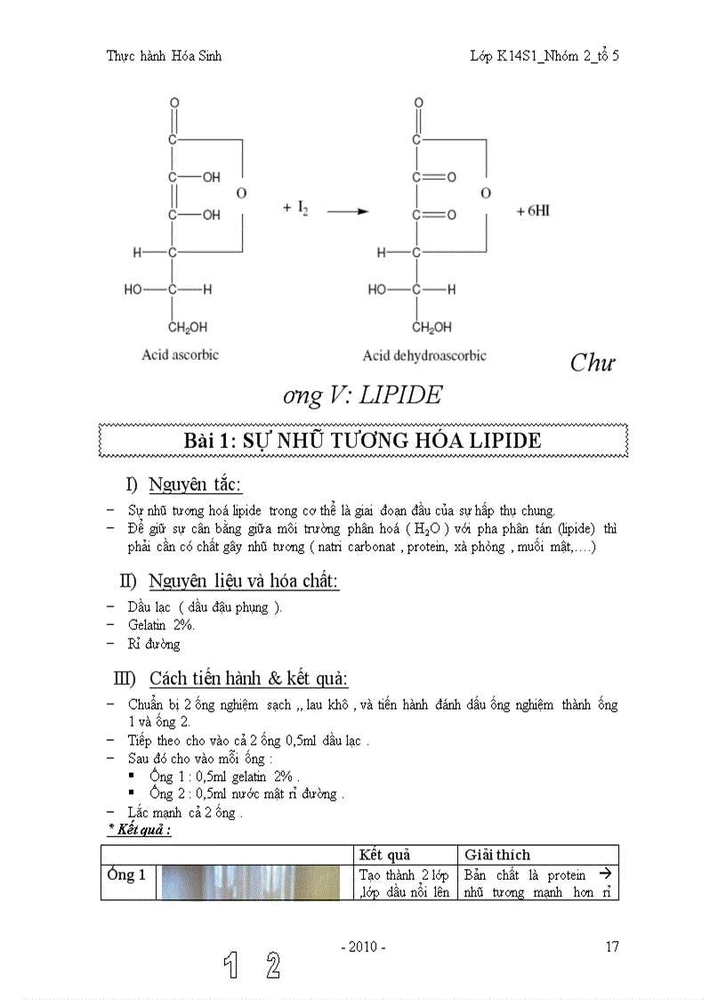 image for page Báo cáo hóa sinh