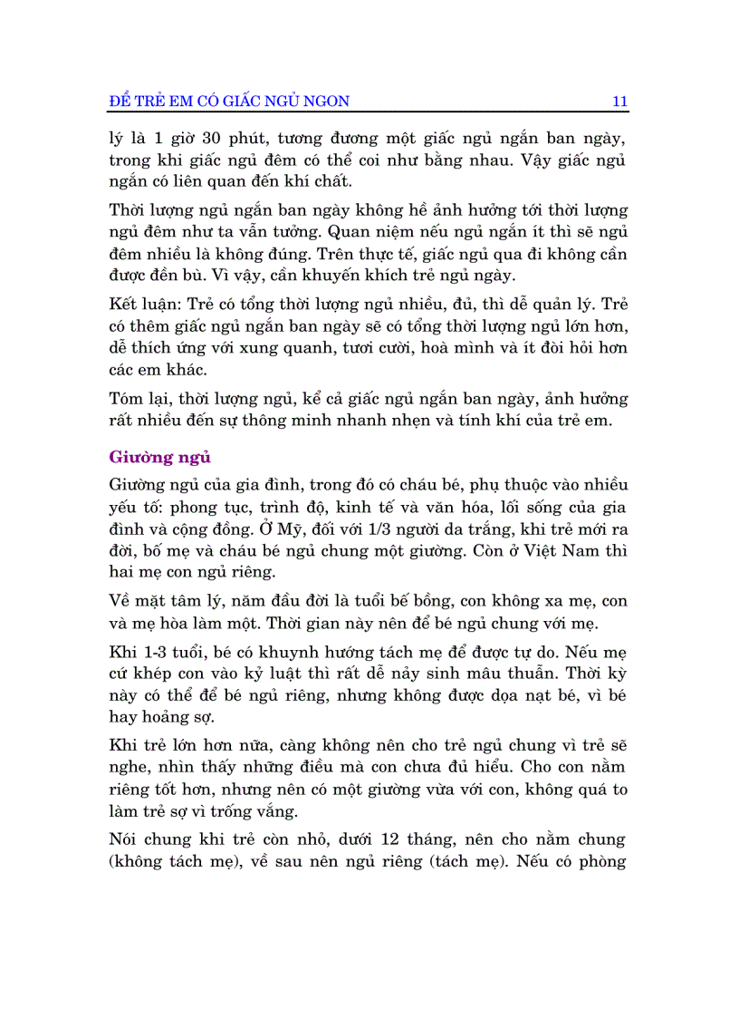 image for page Để trẻ em có giấc ngủ ngon