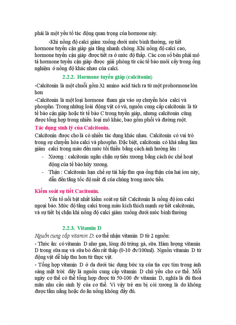 image for page Dinh duong calci