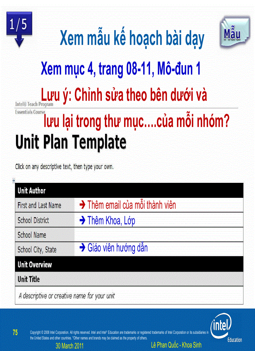 image for page Intel Buổi 2