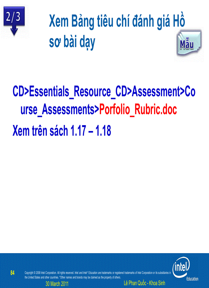 image for page Intel Buổi 2