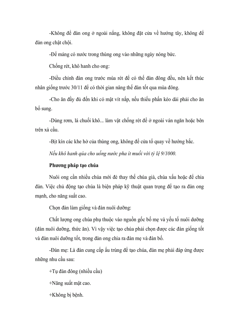 image for page Kỹ thuật nuôi mật ong