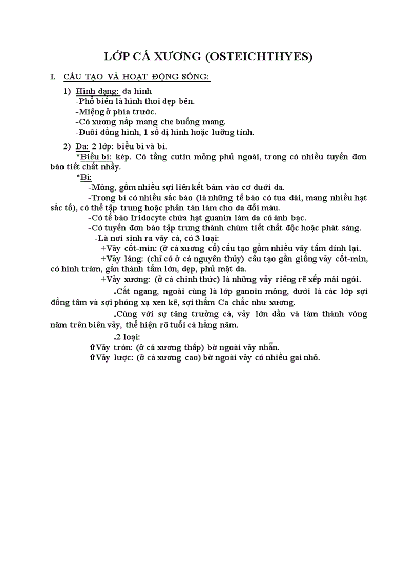 image for page Lớp cá xương