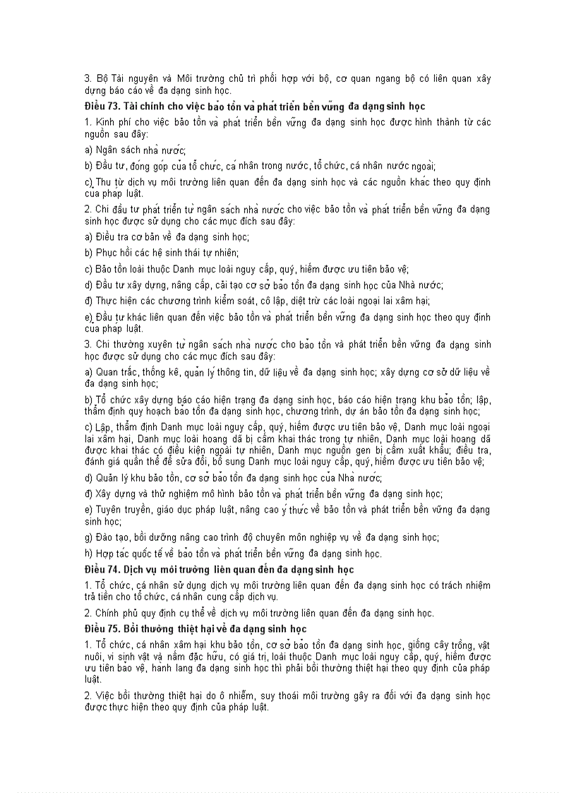 image for page Luật đa dạng sinh học