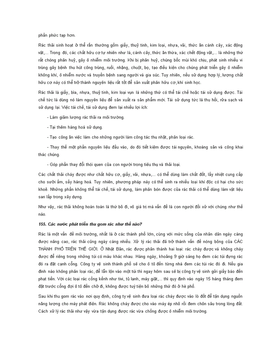 image for page Một số câu hỏi về môi trường