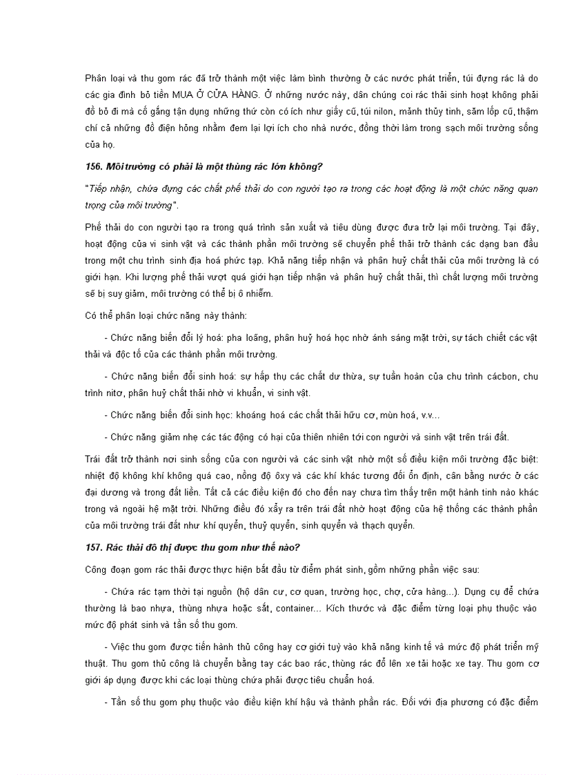 image for page Một số câu hỏi về môi trường